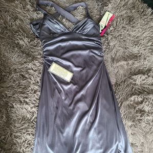 Silky grey dress